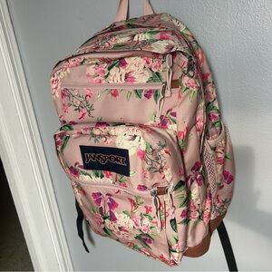 JanSport Pink Floral Backpack